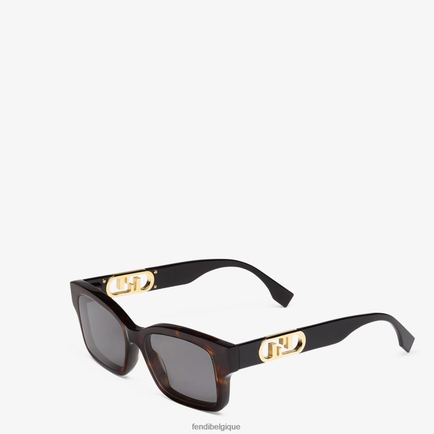 accessoires Fendi lunettes de soleil en acétate havane mode femmes 8X8J2J352 Fendi Sac