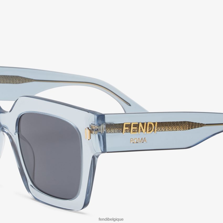 accessoires Fendi lunettes de soleil en acétate roma bleu clair femmes 8X8J2J145 Fendi Sac