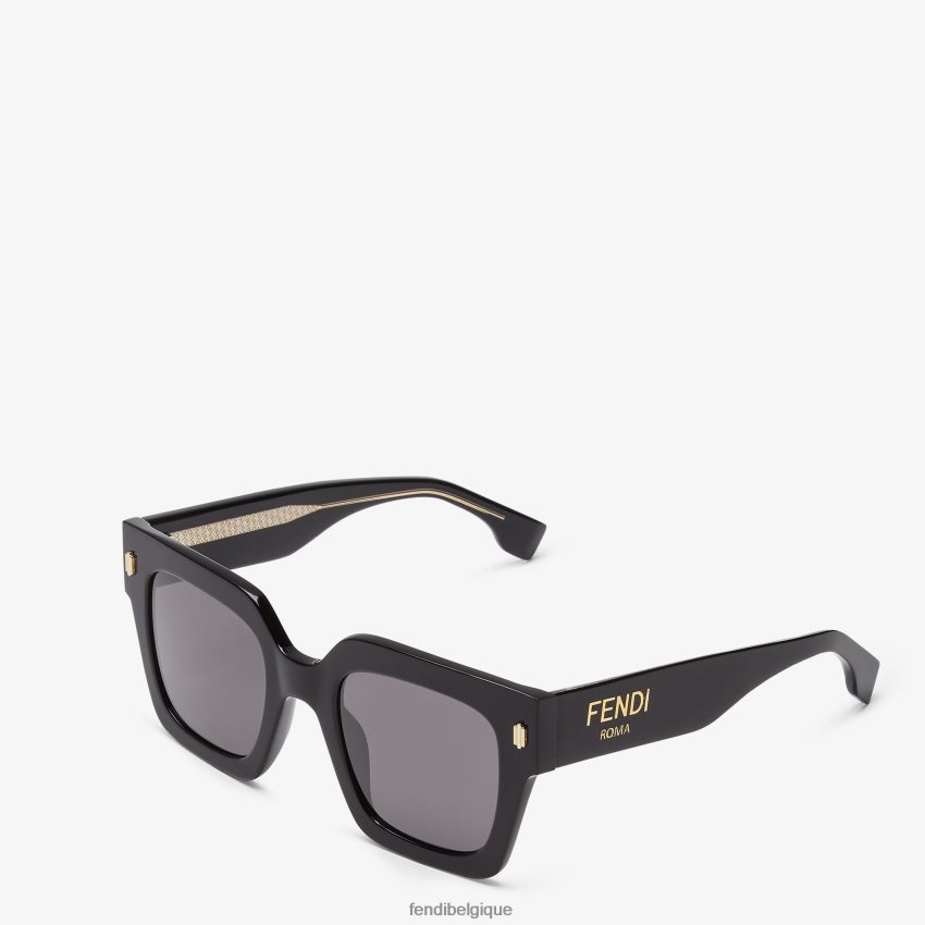 accessoires Fendi lunettes de soleil en acétate roma noir femmes 8X8J2J143 Fendi Belgique