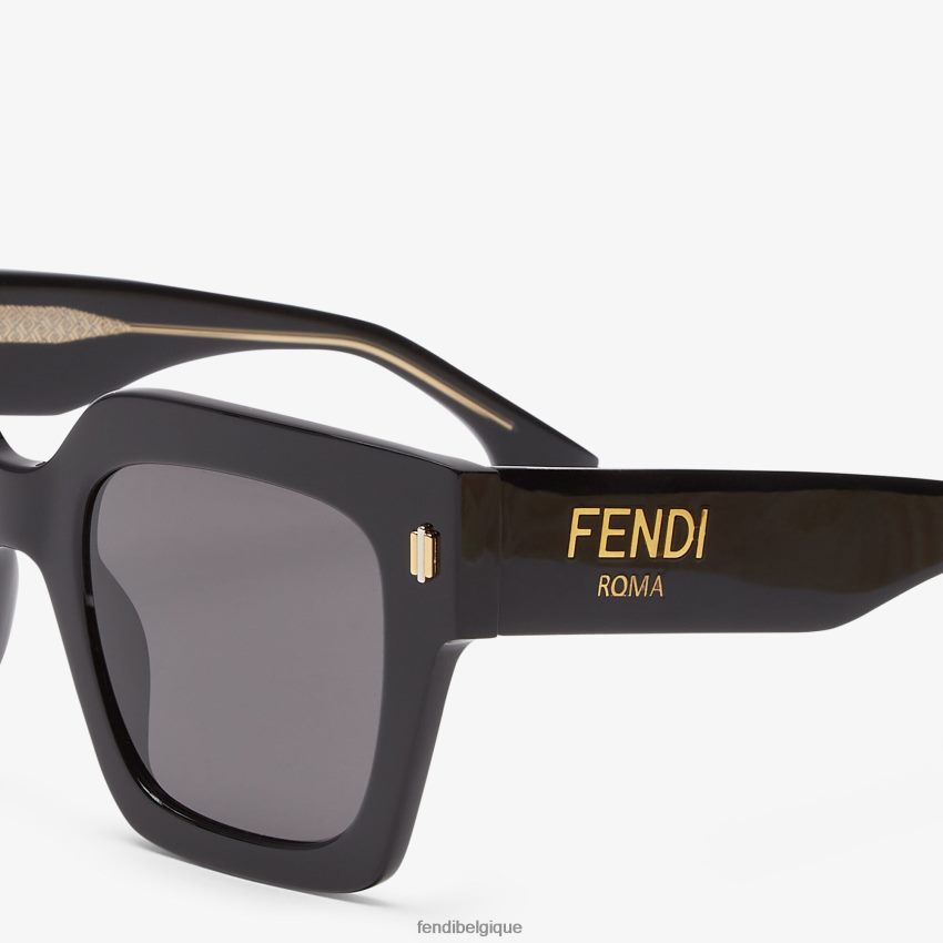 accessoires Fendi lunettes de soleil en acétate roma noir femmes 8X8J2J143 Fendi Belgique