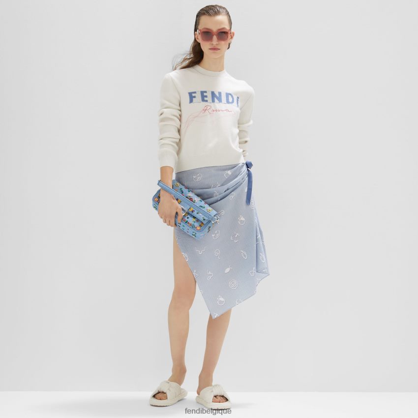 accessoires Fendi lunettes de soleil en acétate roma rose femmes 8X8J2J146 Fendi Belgique