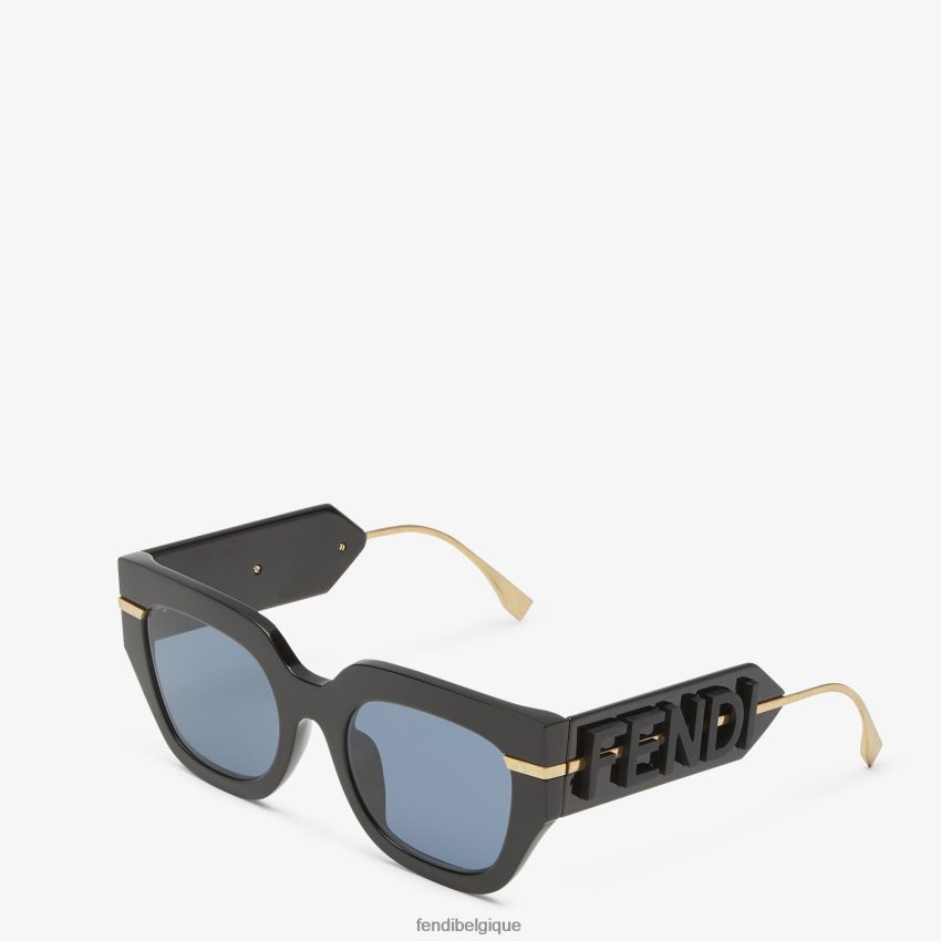 accessoires Fendi lunettes de soleil graphiques en acétate mode femmes 8X8J2J255 Fendi Lunette De Soleil