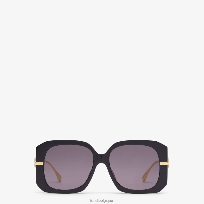 accessoires Fendi lunettes de soleil graphiques en acétate noir femmes 8X8J2J310 Fendi Sac