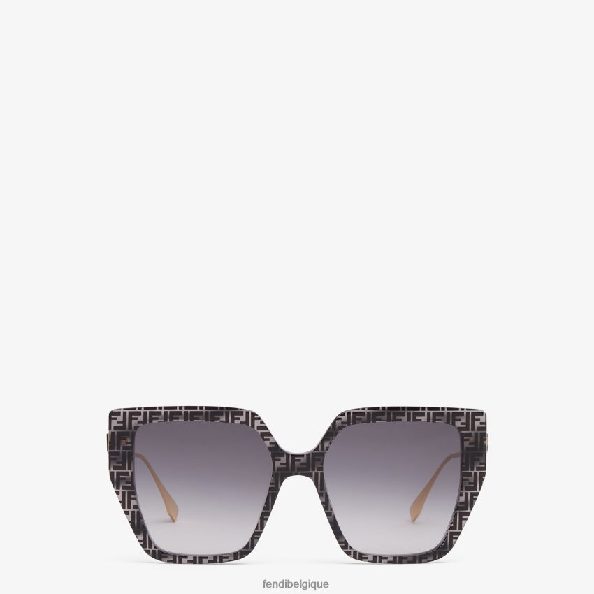 accessoires Fendi lunettes de soleil havana ff en acétate gris femmes 8X8J2J293 Fendi Belgique