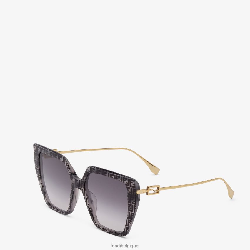 accessoires Fendi lunettes de soleil havana ff en acétate gris femmes 8X8J2J293 Fendi Belgique