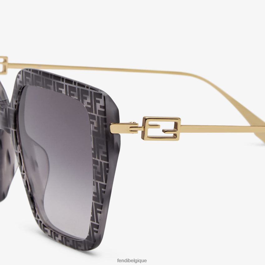 accessoires Fendi lunettes de soleil havana ff en acétate gris femmes 8X8J2J293 Fendi Belgique