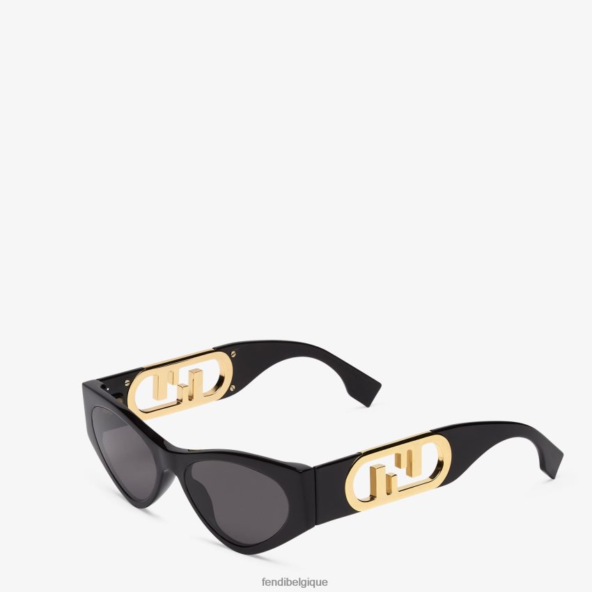 accessoires Fendi lunettes de soleil o\'lock en acétate noir femmes 8X8J2J160 Fendi Sac