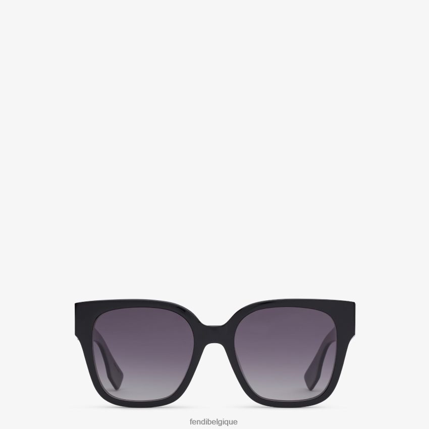 accessoires Fendi lunettes de soleil o'lock en acétate noir femmes 8X8J2J315 Fendi Lunette De Soleil
