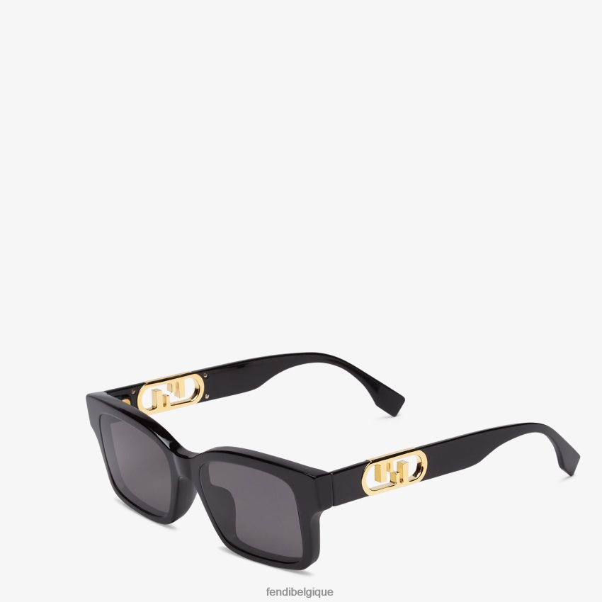 accessoires Fendi lunettes de soleil o\'lock en acétate noir femmes 8X8J2J353 Fendi Belgique