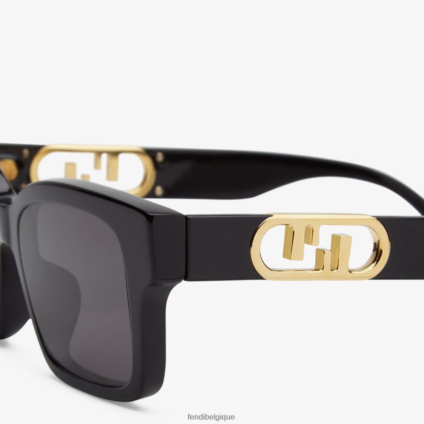 accessoires Fendi lunettes de soleil o\'lock en acétate noir femmes 8X8J2J353 Fendi Belgique