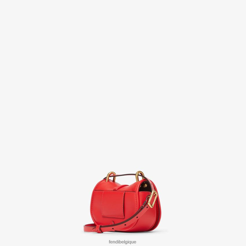 accessoires Fendi allez, charme en cuir nano rouge femmes 8X8J2J13 Fendi Sac
