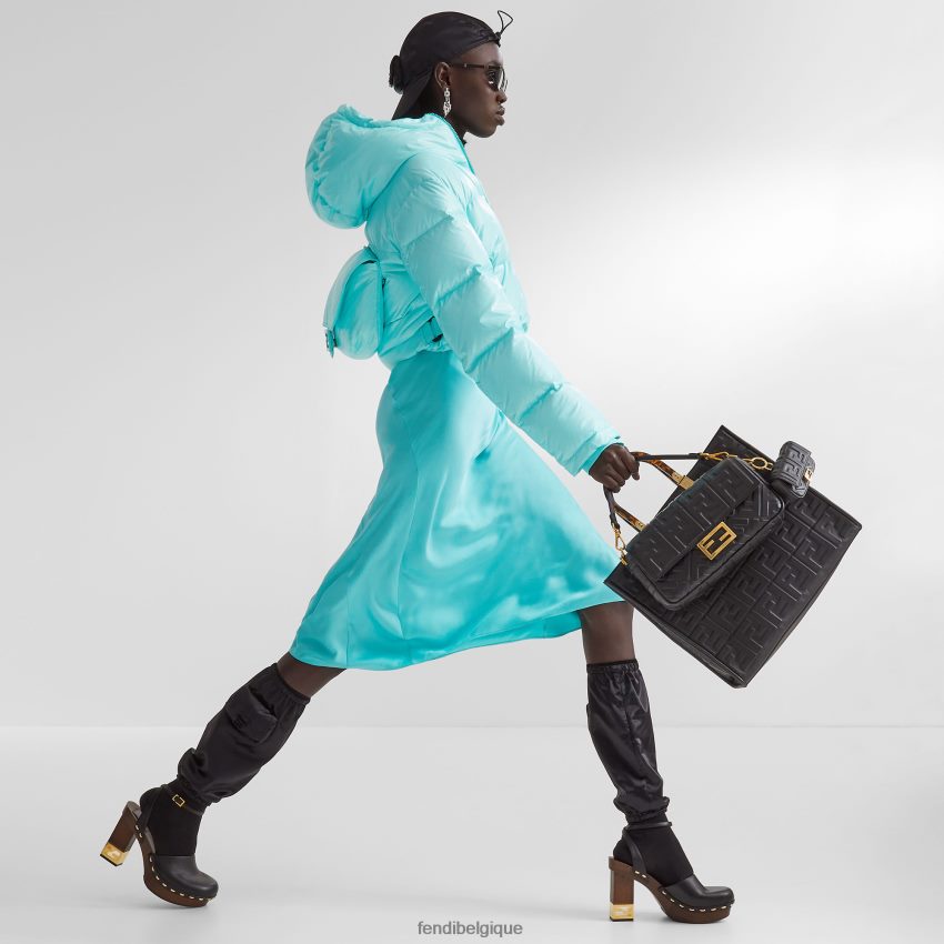 accessoires Fendi charm en cuir nappa noir femmes 8X8J2J392 Fendi Belgique