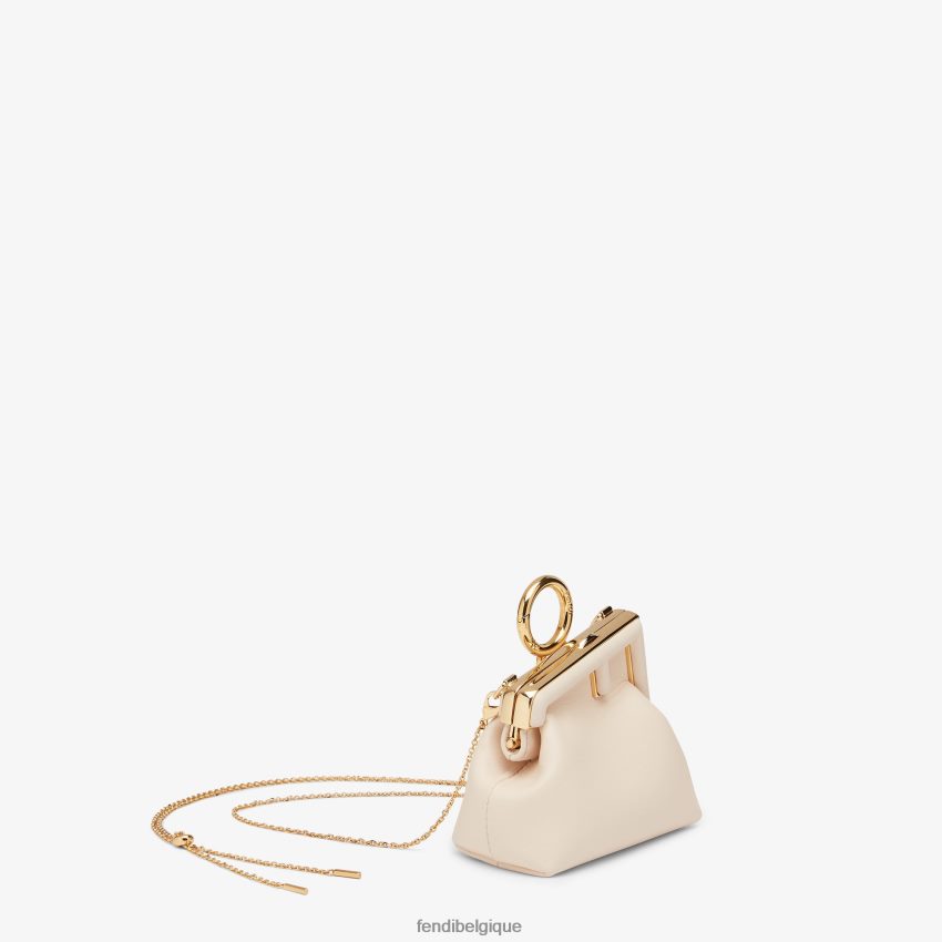 accessoires Fendi charm en cuir nappa rose femmes 8X8J2J387 Fendi Lunette De Soleil