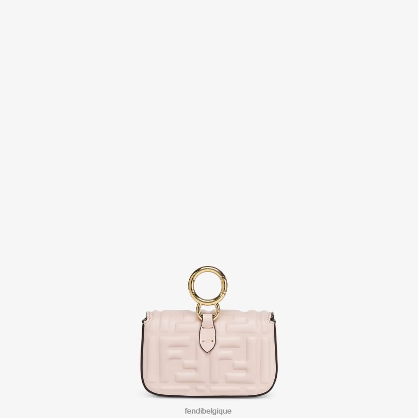 accessoires Fendi charm en cuir nappa rose femmes 8X8J2J393 Fendi Lunette De Soleil