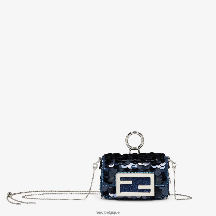 accessoires Fendi charme de paillettes bleu femmes 8X8J2J91 Fendi Sac