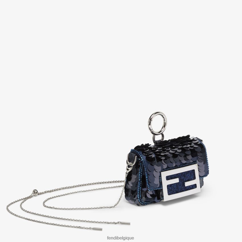 accessoires Fendi charme de paillettes bleu femmes 8X8J2J91 Fendi Sac