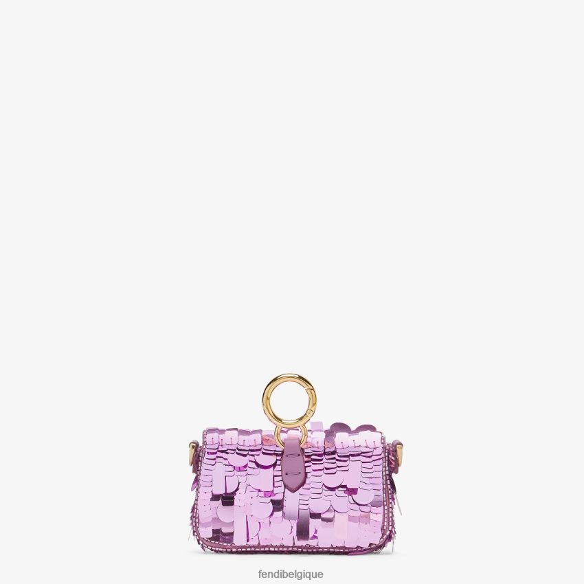 accessoires Fendi charme de paillettes violet femmes 8X8J2J287 Fendi Belgique
