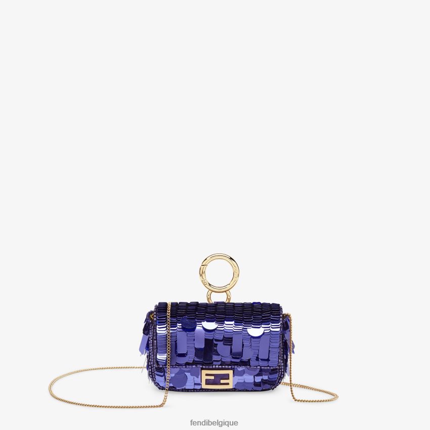 accessoires Fendi charme de paillettes violet femmes 8X8J2J362 Fendi Belgique