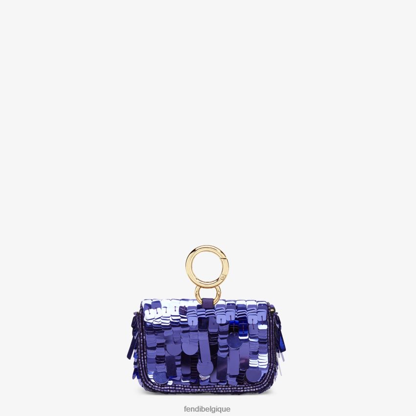 accessoires Fendi charme de paillettes violet femmes 8X8J2J362 Fendi Belgique