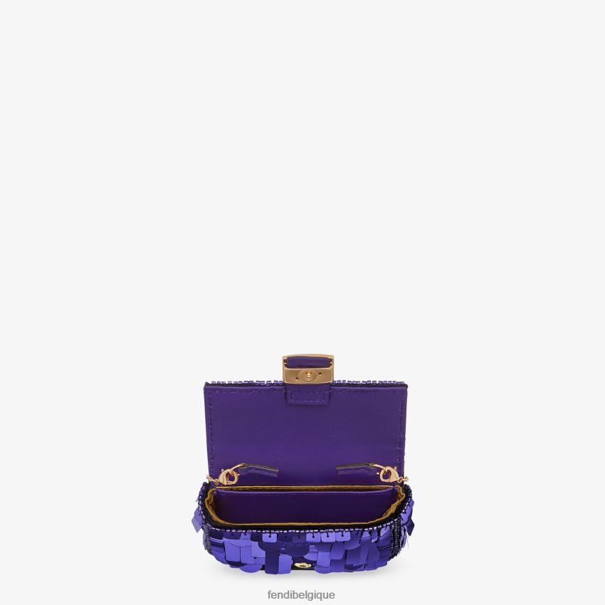 accessoires Fendi charme de paillettes violet femmes 8X8J2J362 Fendi Belgique