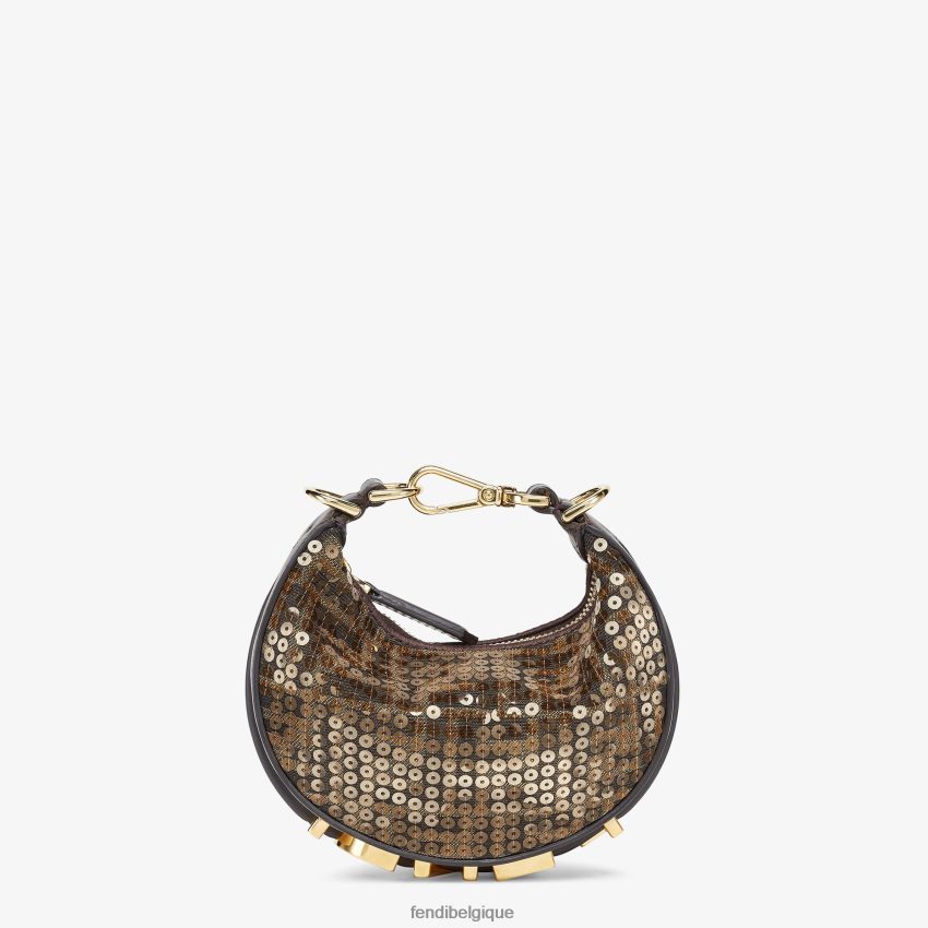 accessoires Fendi charme de tissu brun femmes 8X8J2J32 Fendi Belgique