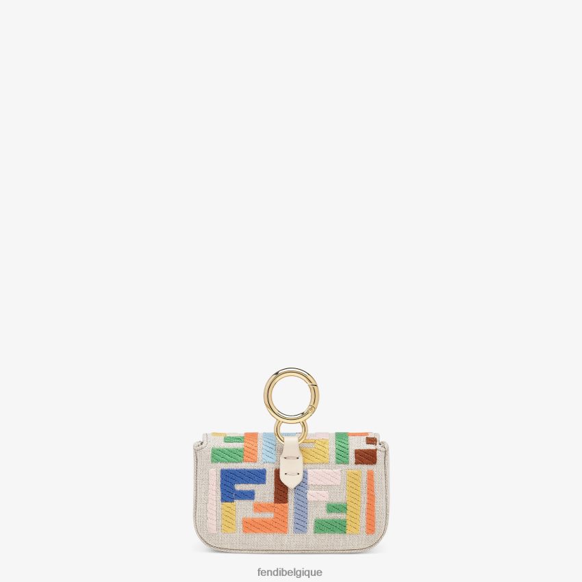 accessoires Fendi charme de toile beige femmes 8X8J2J396 Fendi Lunette De Soleil