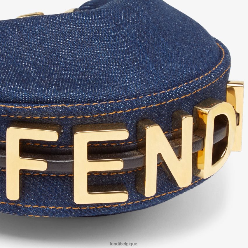 accessoires Fendi charme en jean bleu femmes 8X8J2J303 Fendi Lunette De Soleil