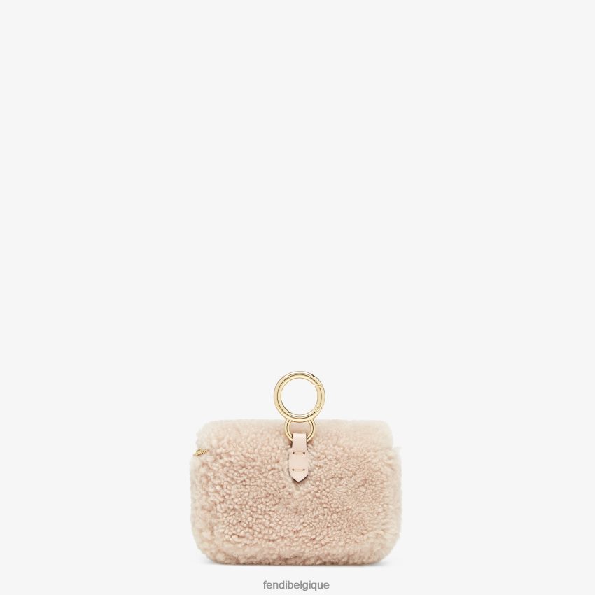 accessoires Fendi charme en peau de mouton rose femmes 8X8J2J389 Fendi Belgique