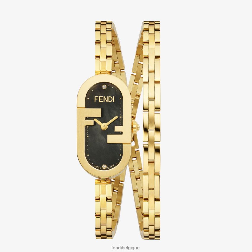 accessoires Fendi 14,80 x 28,30 mm - montre ovale avec logo ff or femmes 8X8J2J169 Fendi Sac