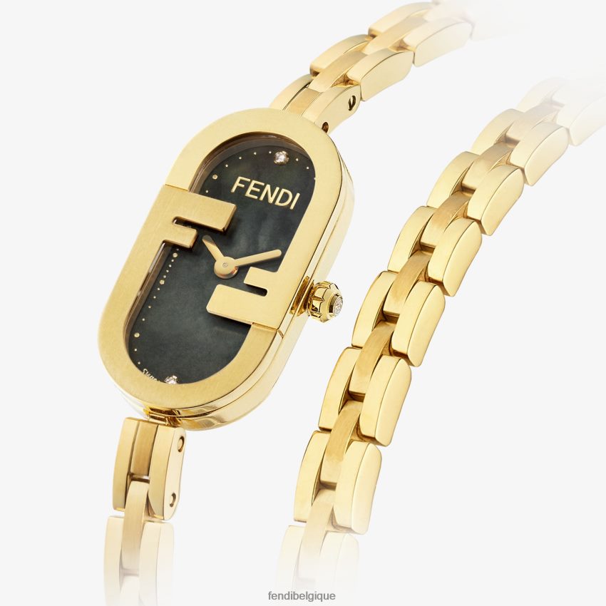 accessoires Fendi 14,80 x 28,30 mm - montre ovale avec logo ff or femmes 8X8J2J169 Fendi Sac