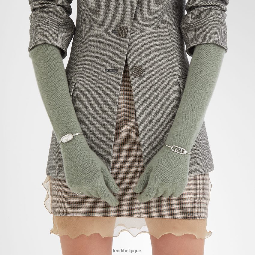 accessoires Fendi 14,80 x 28,30 mm - montre ovale avec logo o\'lock argent femmes 8X8J2J312 Fendi Lunette De Soleil