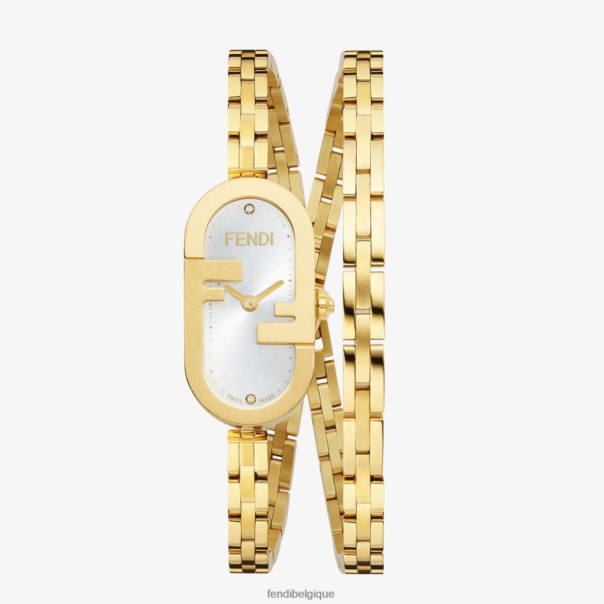 accessoires Fendi 14,80 x 28,30 mm - montre ovale avec logo o'lock or femmes 8X8J2J294 Fendi Lunette De Soleil
