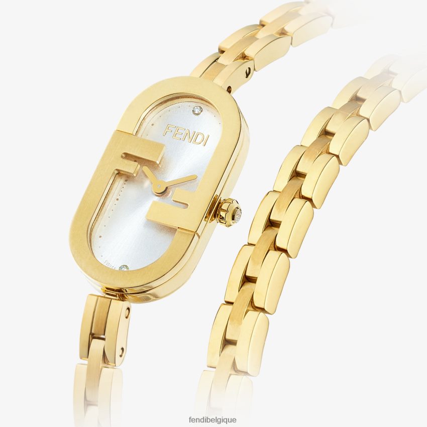 accessoires Fendi 14,80 x 28,30 mm - montre ovale avec logo o\'lock or femmes 8X8J2J294 Fendi Lunette De Soleil
