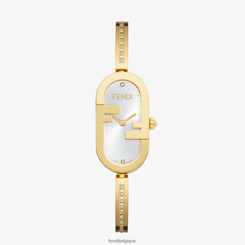 accessoires Fendi 14,80 x 28,30 mm - montre ovale avec logo o'lock or femmes 8X8J2J313 Fendi Sac