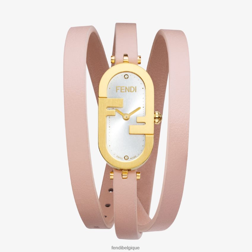 accessoires Fendi 14,80 x 28,30 mm - montre ovale avec logo o'lock rose femmes 8X8J2J316 Fendi Sac