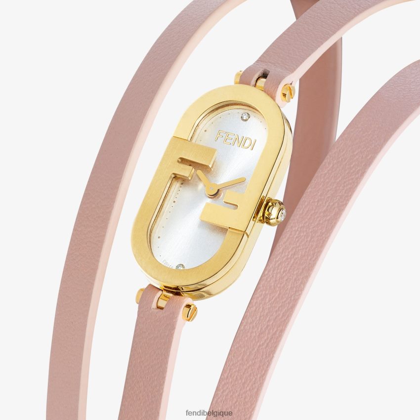 accessoires Fendi 14,80 x 28,30 mm - montre ovale avec logo o\'lock rose femmes 8X8J2J316 Fendi Sac