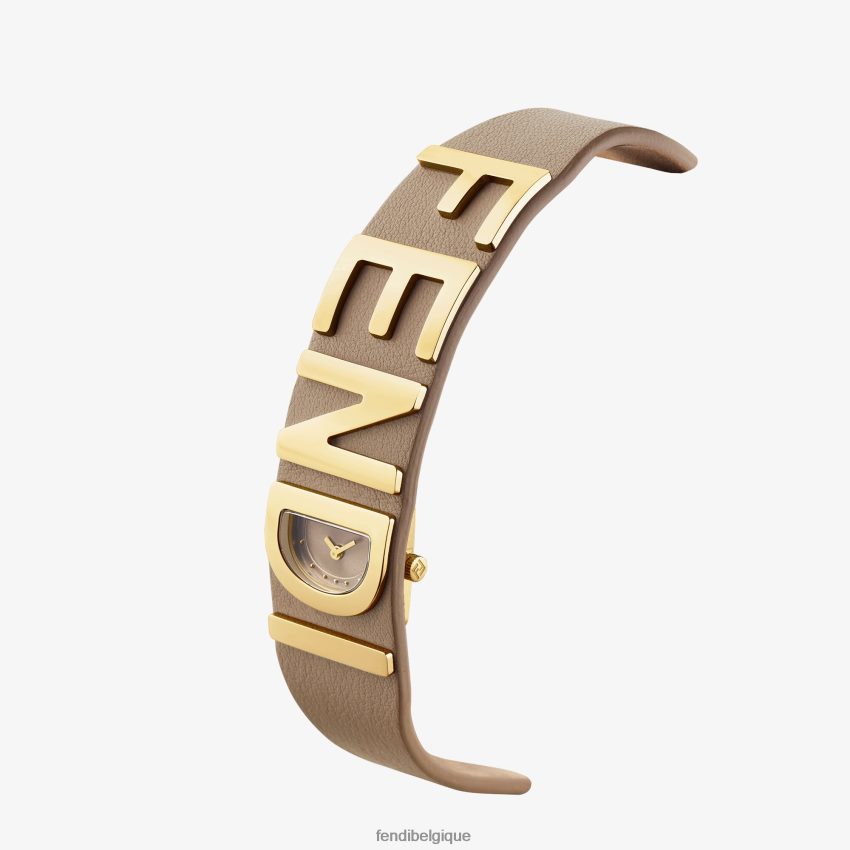 accessoires Fendi 17,80 x 19,80 mm - montre bracelet avec inscription gris femmes 8X8J2J46 Fendi Sac