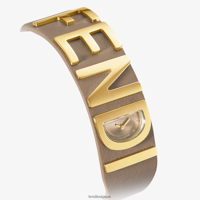 accessoires Fendi 17,80 x 19,80 mm - montre bracelet avec inscription gris femmes 8X8J2J46 Fendi Sac