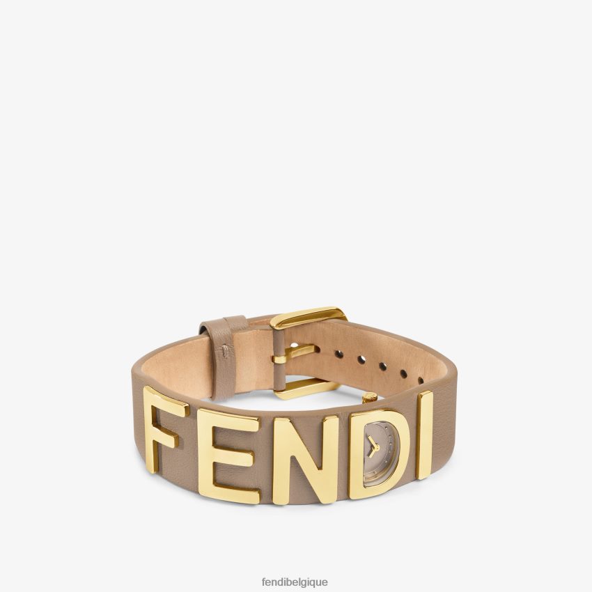 accessoires Fendi 17,80 x 19,80 mm - montre bracelet avec inscription gris femmes 8X8J2J46 Fendi Sac