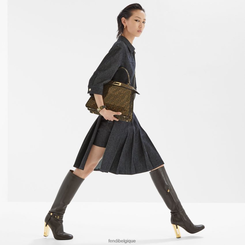 accessoires Fendi 17,80 x 19,80 mm - montre bracelet avec inscription noir femmes 8X8J2J38 Fendi Belgique