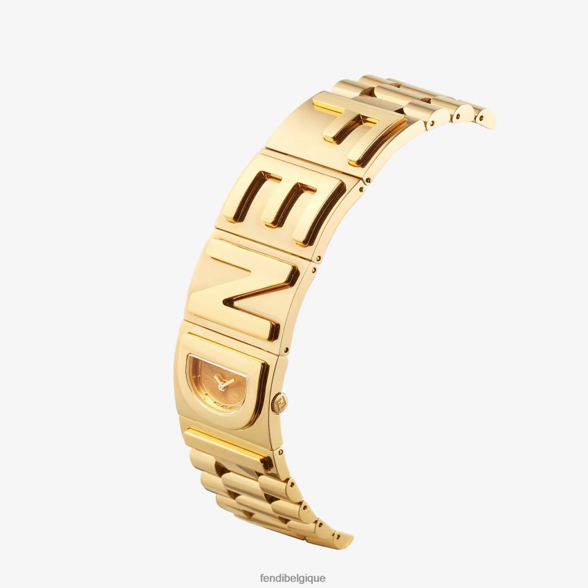 accessoires Fendi 22,25 x 25 mm - montre bracelet avec inscription or femmes 8X8J2J60 Fendi Lunette De Soleil