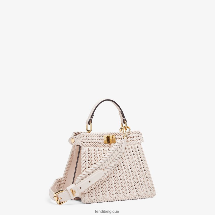 accessoires Fendi bandoulière en cuir blanc femmes 8X8J2J189 Fendi Lunette De Soleil