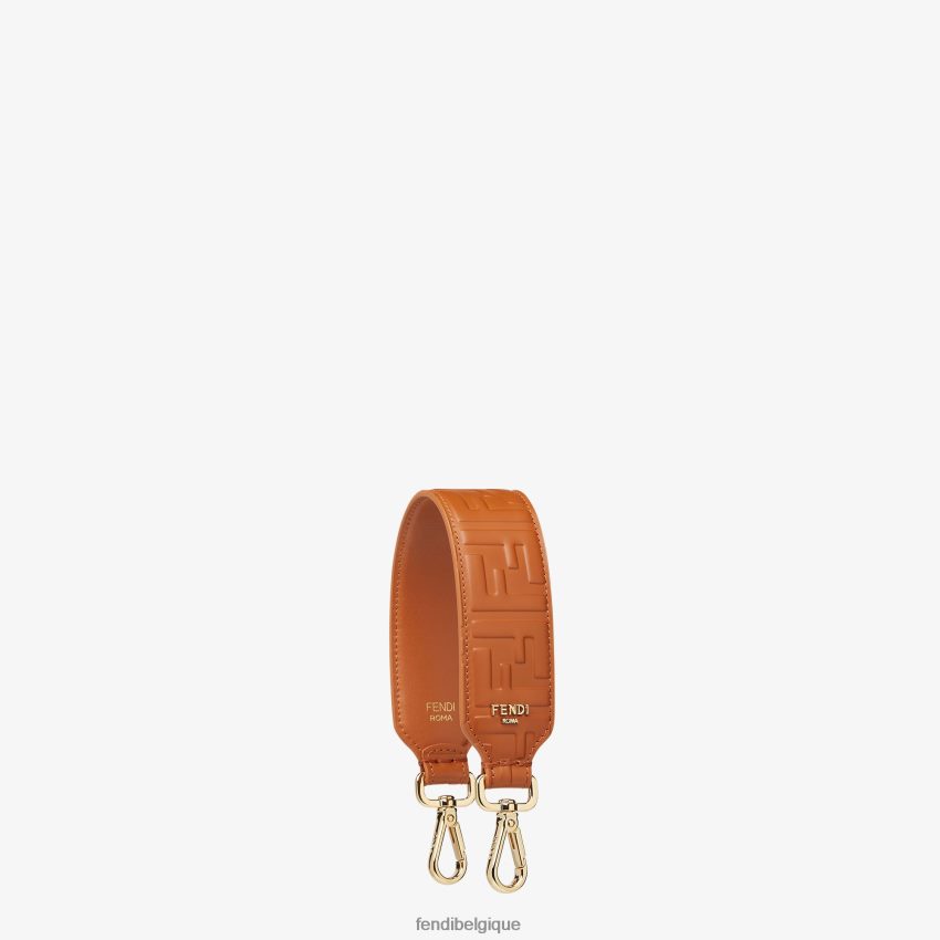 accessoires Fendi bandoulière en cuir brun femmes 8X8J2J22 Fendi Sac