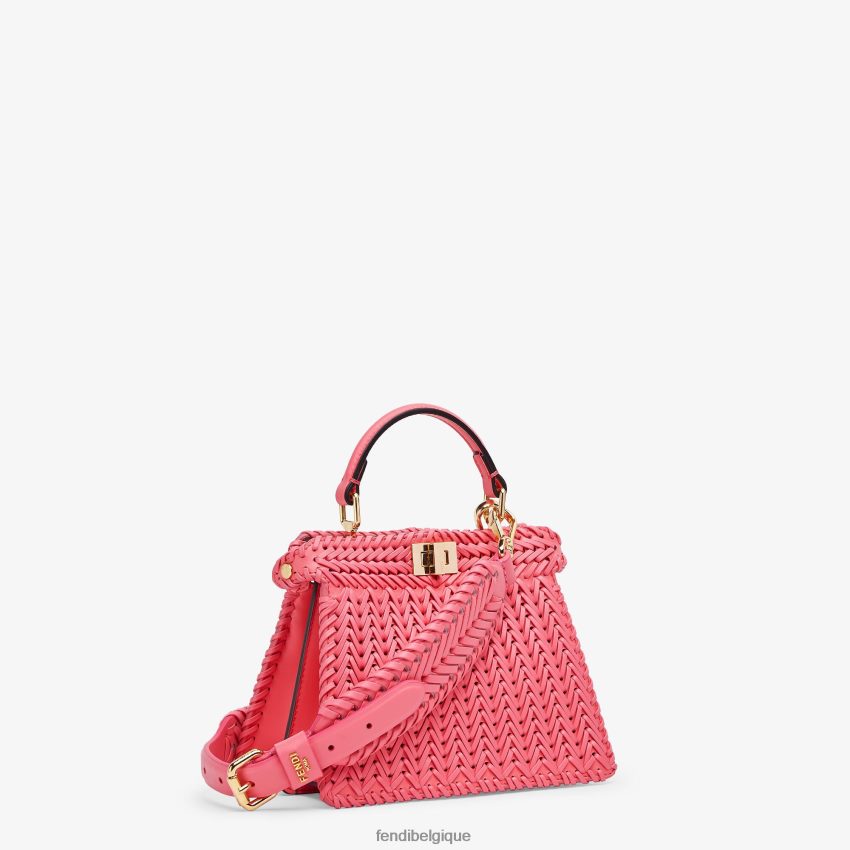 accessoires Fendi bandoulière en cuir rose femmes 8X8J2J193 Fendi Sac