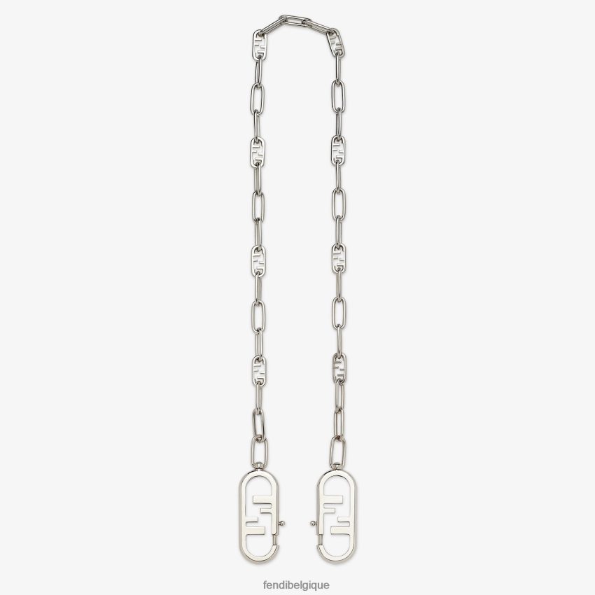 accessoires Fendi bandoulière en métal argent femmes 8X8J2J168 Fendi Lunette De Soleil