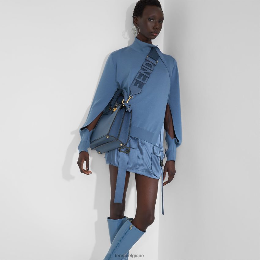 accessoires Fendi bandoulière en ruban bleu femmes 8X8J2J217 Fendi Sac