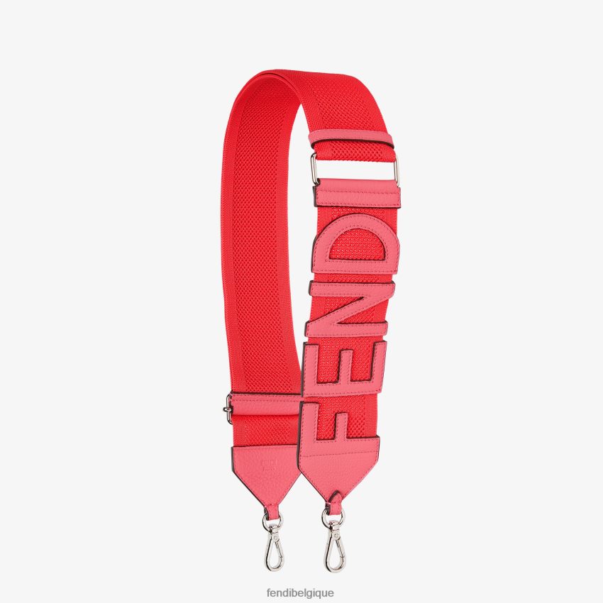 accessoires Fendi bandoulière en ruban rose femmes 8X8J2J224 Fendi Belgique