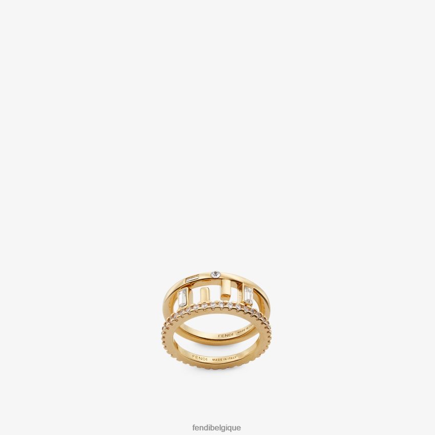 bijoux Fendi anneaux or femmes 8X8J2J1721 Fendi Belgique