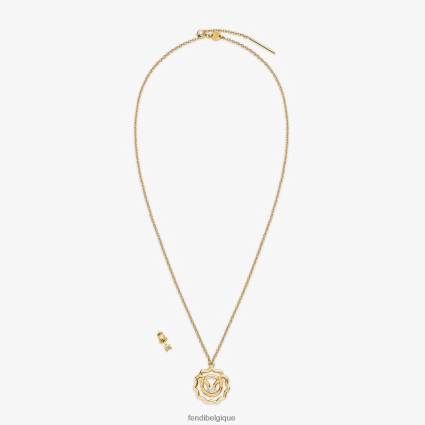 bijoux Fendi ensemble Lion or femmes 8X8J2J1637 Fendi Belgique