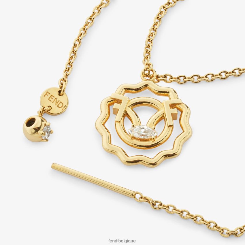 bijoux Fendi ensemble Lion or femmes 8X8J2J1637 Fendi Belgique